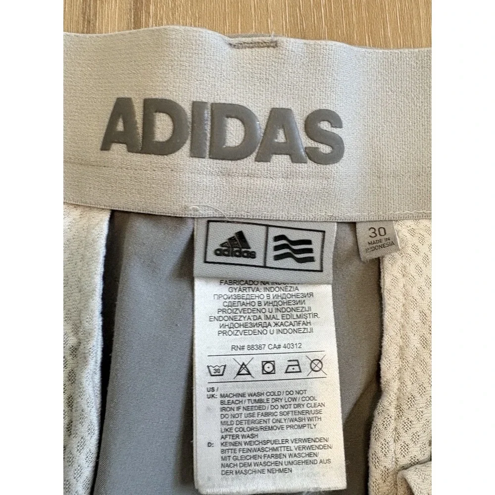Adidas Mens Golf Shorts 365 Stretch‎ Waist Gray Performance 30 Inseam 10